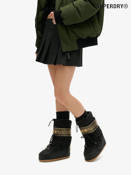 Schwarz/Olivgrün - Superdry Schneestiefel (F17484) | 130 €