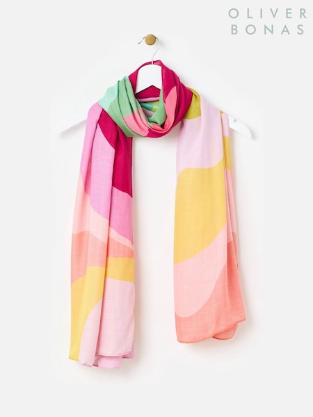 Oliver Bonas Natural Bright Wave Lightweight Scarf (F17563) | €37