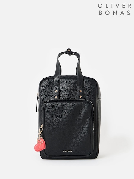 Oliver Bonas Black Mami Laptop Backpack (F17583) | €82