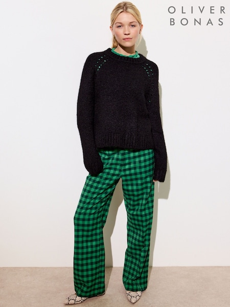 Oliver Bonas Pointelle Knitted Jumper (F17589) | 302 LEI