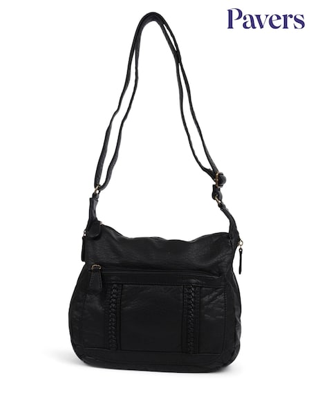 Pavers Black Cross-Body Bag (F17616) | €39