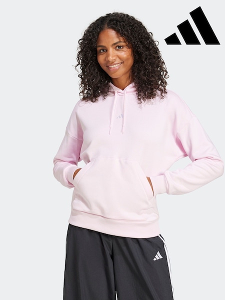 adidas Light Pink Small Logo Hoodie (F17770) | R$ 375