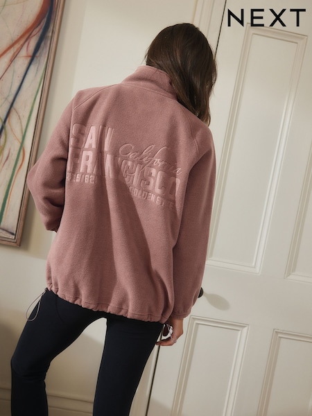 Mocha Brown San Francisco Fleece Full Zip Jacket (F17784) | €48