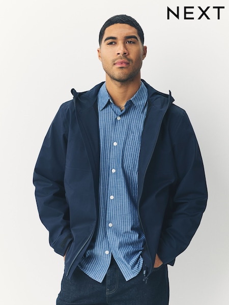 Bleumarin albastru - DryTech Waterproof Hooded Jacket (F17786) | 405 LEI