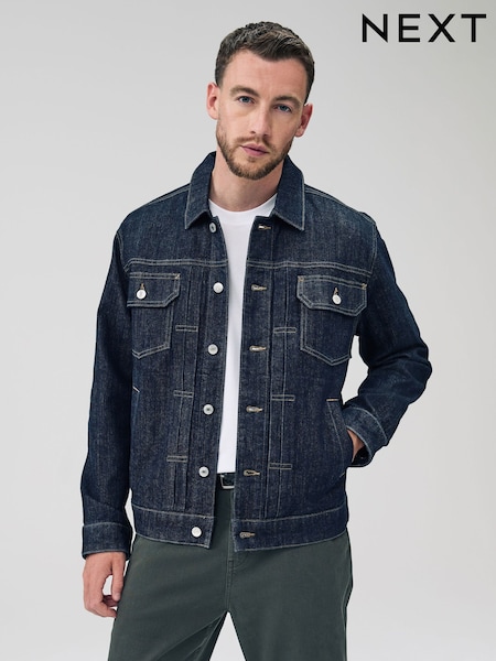 Temno modra - Denim Trucker Type 2 Jacket (F17819) | € 53