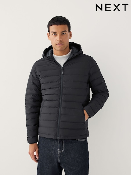 Black ThermoGen Down Filled Packable Puffer Coat (F17839) | €93