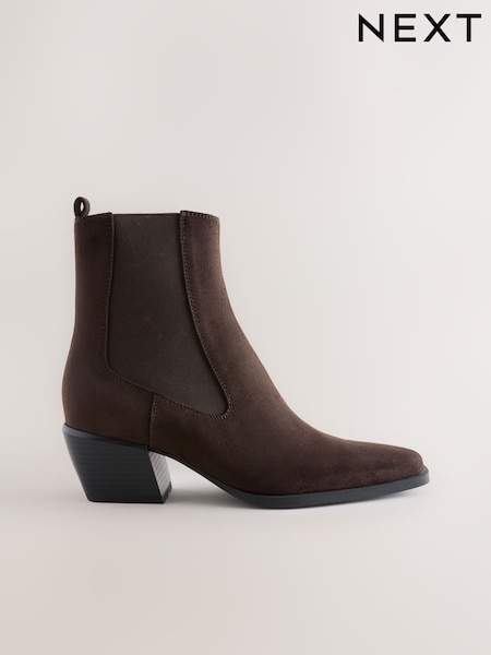Chocolate Brown Forever Comfort® Chelsea Style Western Cowboy Boots (F17925) | R$ 350