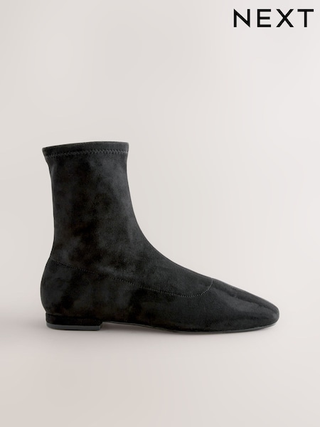 Negro - Forever Comfort® Flat Sock Ankle Boots (F17941) | 45 €