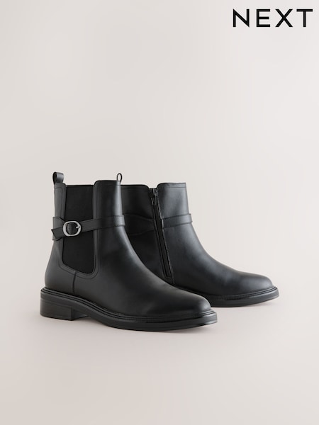 Negro - Forever Comfort® Buckled Chelsea Boots (F17946) | 50 €