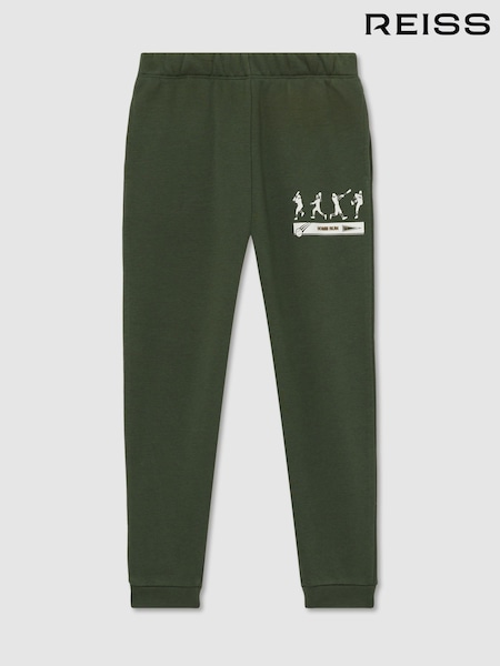 Reiss Pine Green Altuve 13-14 yrs Varsity League Oversized Joggers Cotton-Blend (F18165) | €58