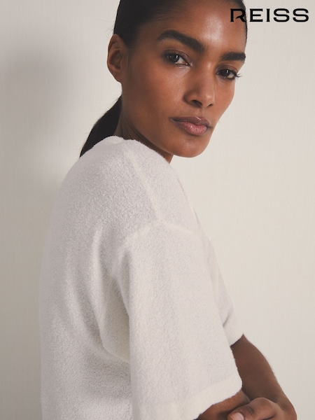 Reiss Ivory Lowen Reiss | Les 100 Ciels Bouclé T-Shirt (F18172) | €134