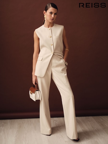 Neutraali - Reiss Athena Flared Istuva; räätälöity Housut (F18190) | €236