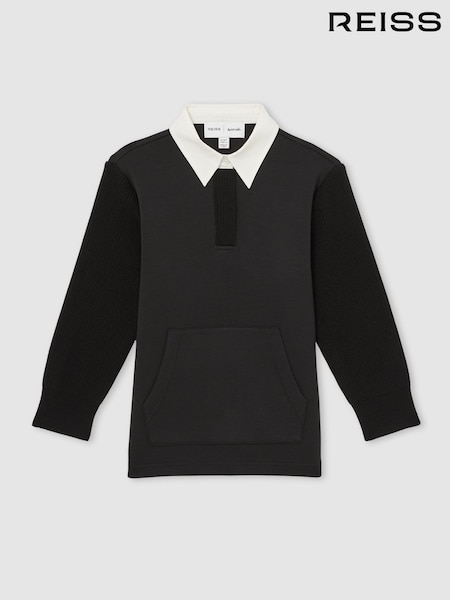 Reiss Black Noa 13-14 yrs Reiss | Les 100 Ciels Polo Sweatshirt (F18218) | €85