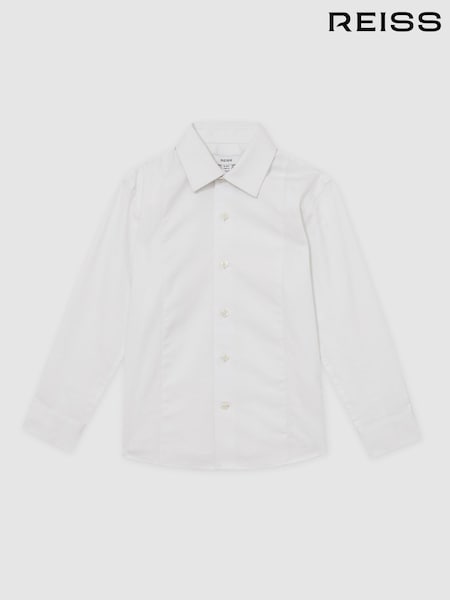 Reiss White Marcel Cotton Slim-Fit Dinner Shirt (F18310) | €65