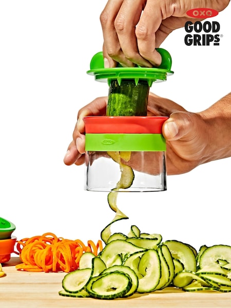 Oxo Silver Good Grips 3-Blade Hand Held Spiralizer (F18369) | €30