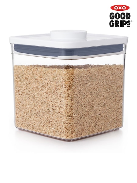 Oxo Silver POP Food Container Big Square Short 2.8 Qt2.6L (F18401) | €23.50