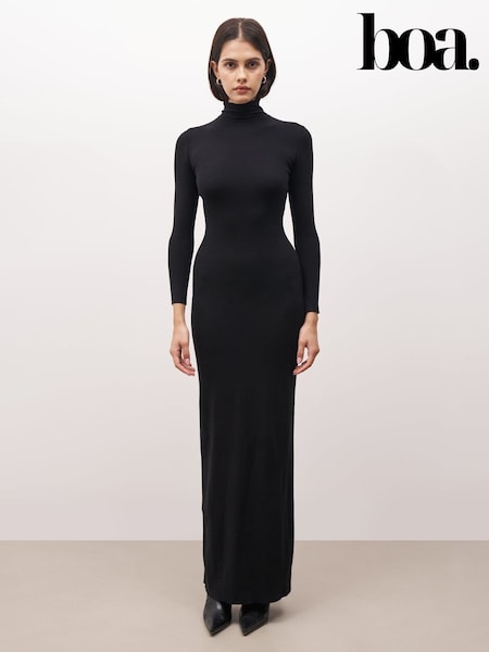 Schwarz - Because Of Alice Fine Knit Maxi Dress (F18550) | 133 €