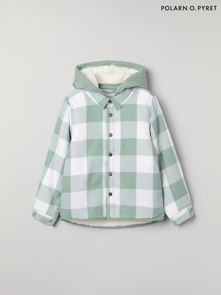 Polarn O Pyret Fleece Lined Checked Shirt (F18644) | 298 LEI