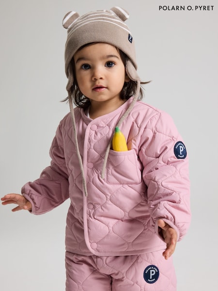 Polarn O Pyret Pink Water Resistant Quilted Jacket (F18656) | €60