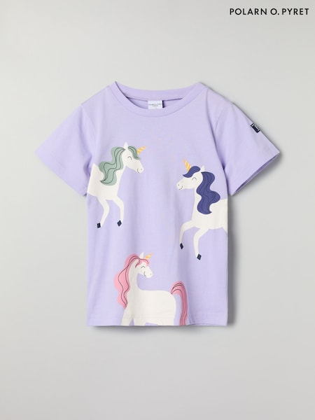 Polarn O. Pyret Purple Organic Cotton Print T-Shirt (F18665) | 841 UAH