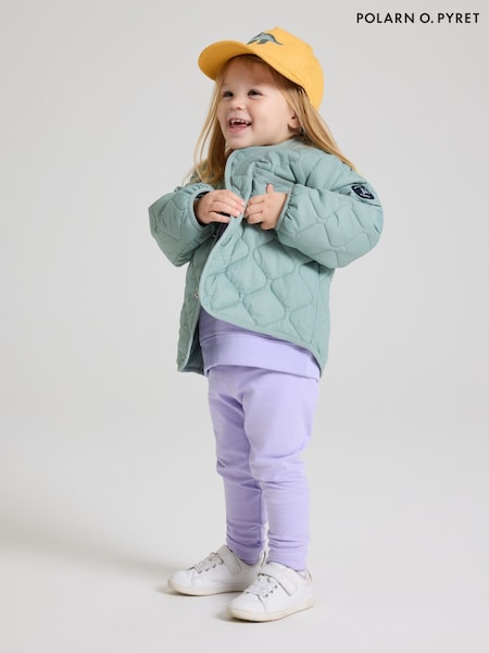 Polarn O Pyret Green Water Resistant Quilted Jacket (F18669) | €60