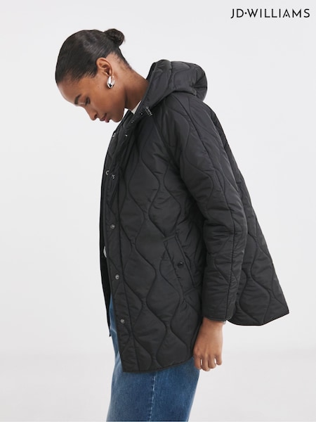 JD Williams Black Short Quilted Jacket (F18796) | €66