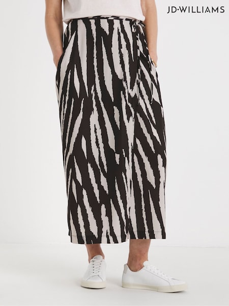JD Williams Herringbone Wrap Midi Skirt (F18807) | 238 LEI