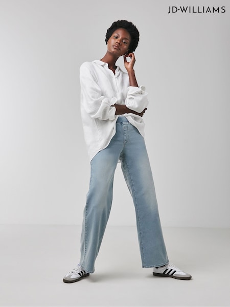 JD Williams Blue Wide Fit Wide Leg Jeggings (F18819) | €38