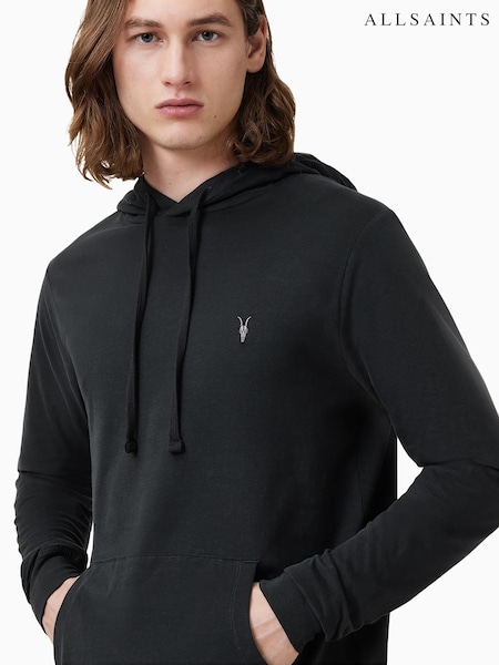 AllSaints Black Brace Oth 100% Cotton Hoodie (F18862) | €98