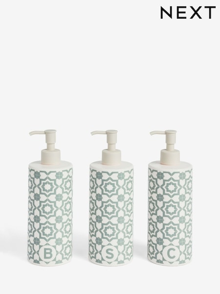 Set of 3 Tile Geo Reusable Dispenser Bottles (F19035) | ‏9 ر.ع.‏