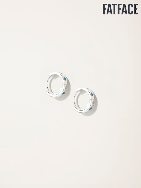 FatFace Teal Blue Enamel Star Stud Earrings (F19042) | €13.50