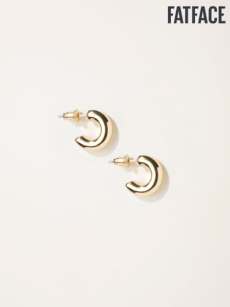 FatFace Gold Tone Chunky Huggie Earrings (F19058) | €13.50