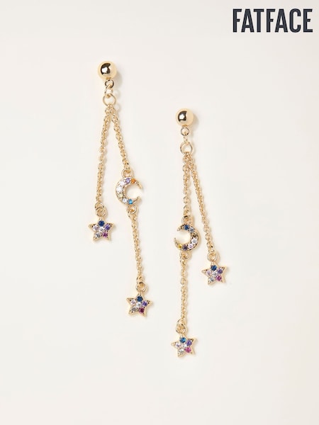 FatFace Star and Moon Chain Earrings (F19075) | ‏73 د.إ.‏