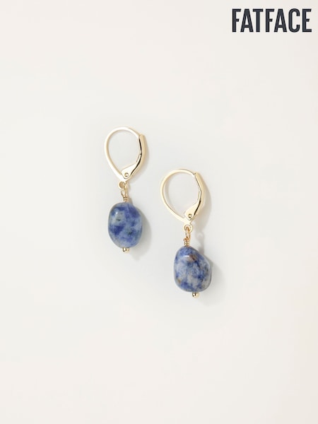 FatFace Blue Stone Drop Earrings (F19081) | €15