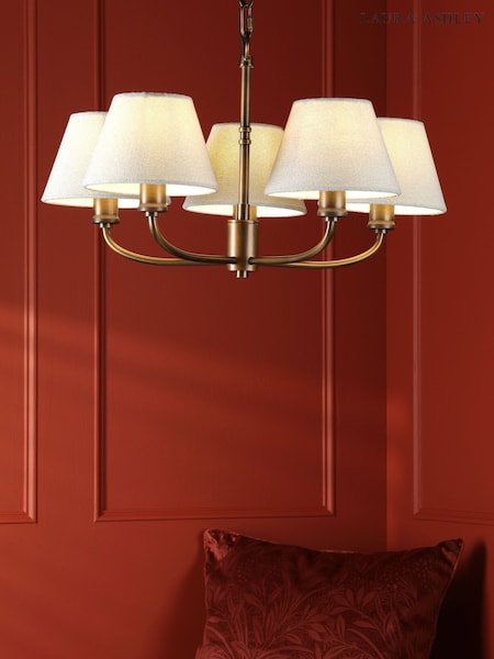 Laura Ashley Antique Bronze Denston 5 Pendant Ceiling Light (F19276) | €306