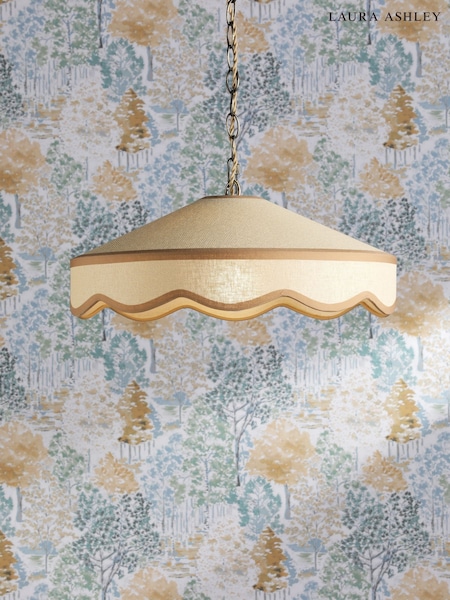Laura Ashley Woven Rattan Buckenham Ceiling Pendant Light (F19303) | €129