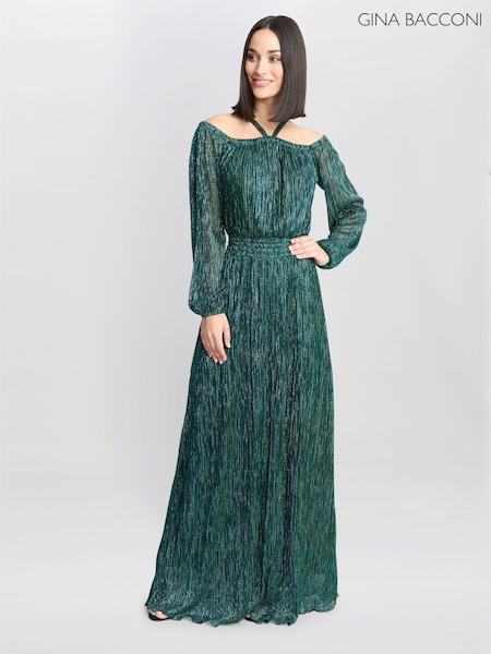 Gina Bacconi Sylvia Off The Shoulder Dress (F19321) | 792 QAR