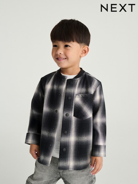 Mono Core Check Long Sleeve Baseball Collar Check Shirt (3mths-7yrs) (F19356) | €16.50 - €18.50