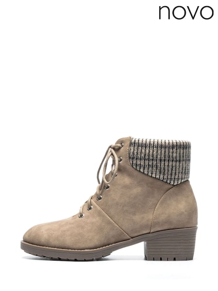 Novo Nude Kavala Lace Up Casual Ankle Boots (F19536) | AED105