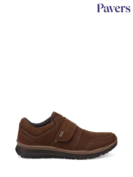 rjava - Pavers Casual Leather Slip-On Shoes (F19559) | € 66