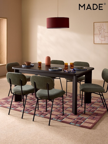 MADE.COM Dark Oak Effect Zeke Extending Dining Table (F19620) | €667