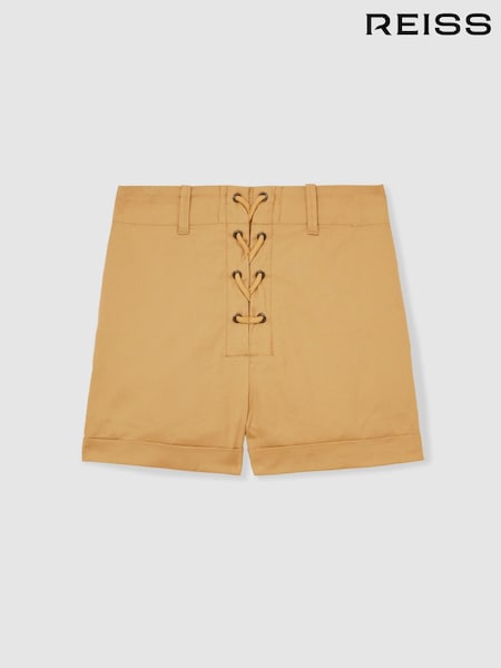 Reiss Clement Cotton Lace-Up Shorts (F19676) | R$ 525