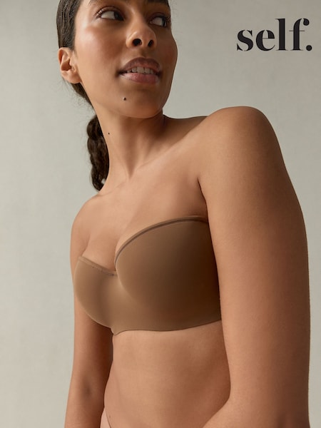 self. Mocha Nude Lightly Lined Strapless Multiway Bra (F19737) | €22.50