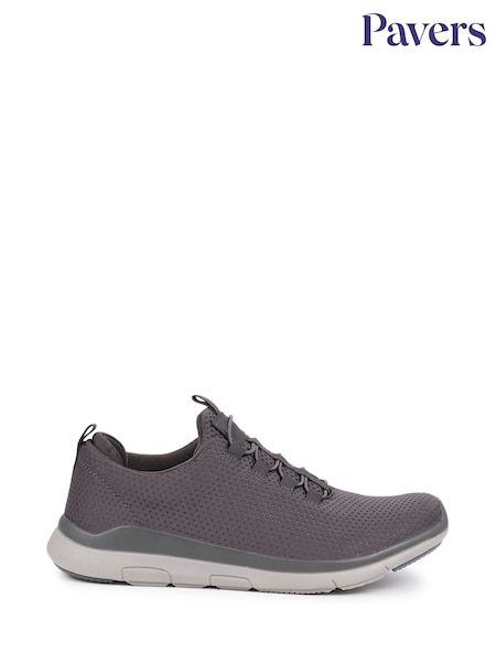 Pavers Grey Bungee Lace Trainers (F19754) | AED233