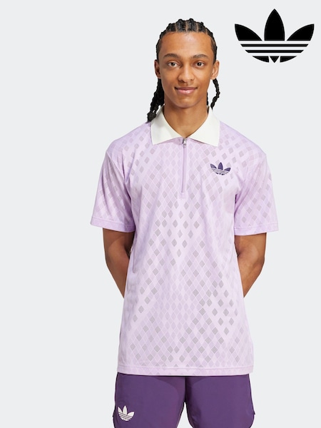 adidas Plum Purple Tennis Pro Climacool Free Lift Polo Shirt (F19814) | AZN 163