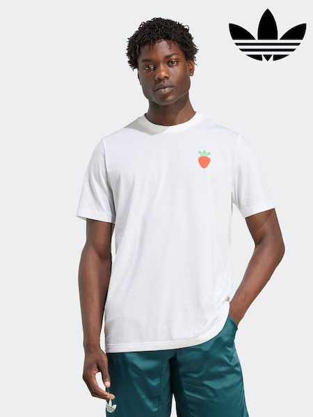 adidas White Tennis Graphic Print T-Shirt (F19830) | R$ 295