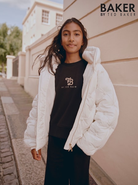 Baker by Ted Baker Cream Padded Pearl Coat (F19871) | €90 - €97