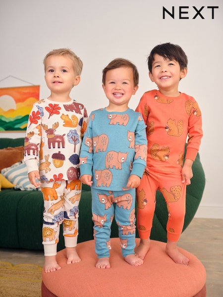 Multi Snuggle Pyjamas 3 Pack (9mths-8yrs) (F19897) | 114 QAR - 144 QAR