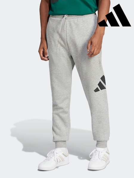 adidas Grey Essentials Big Logo Cuffed Fleece Joggers (F19908) | R$ 375
