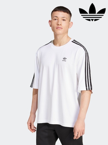 adidas Originals White/Black Oversized T-Shirt (F19917) | AED163